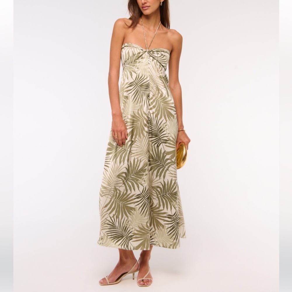 Twist Front Midi Dress